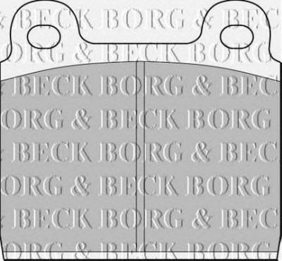 BORG & BECK bbp1040 -  Комплект тормозных колодок, дисковый тормоз